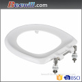 Ring only disabled toilet seat with S304 stainless steel bar hinge for public toilet